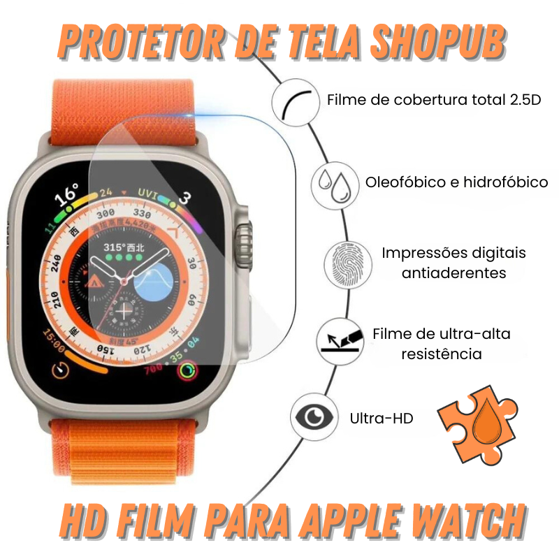 Protetor de Tela Shopub HD Film para Apple Watch